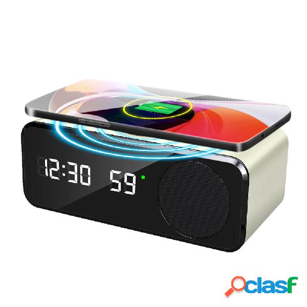 Caricabatterie wireless 5 in 1 Altoparlante Sveglia digitale