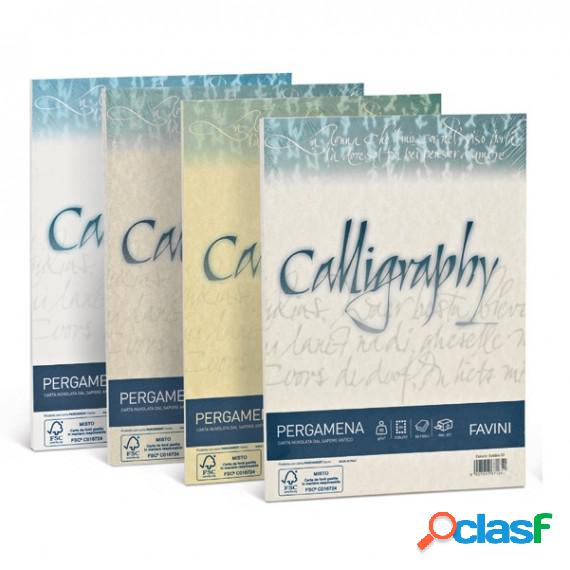 Carta Calligraphy pergamena - A4 - 190 gr - bianco 01 -