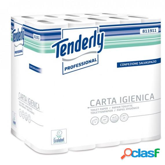 Carta igienica salvaspazio Tenderly - 160 strappi - diametro