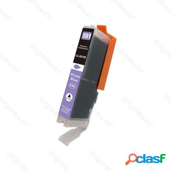 Cartuccia Cli-581Xxl Photo Blu Con Chip Compatibile Per