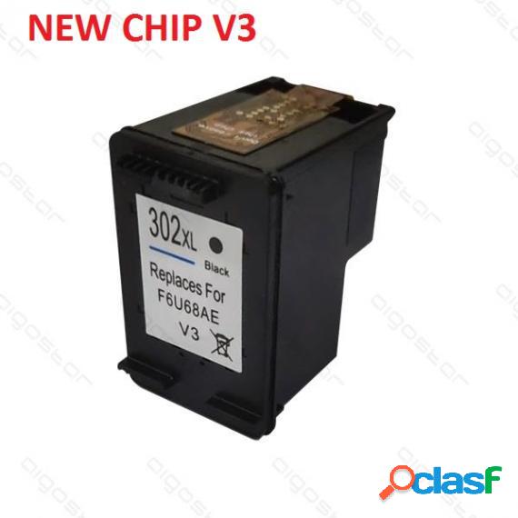 Cartuccia Hp 302Xl Nera New Chip V3 Compatibile Per Hp 3830