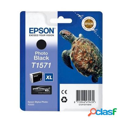 Cartuccia originale Epson C13T15714010 T1571 Tartaruga NERO