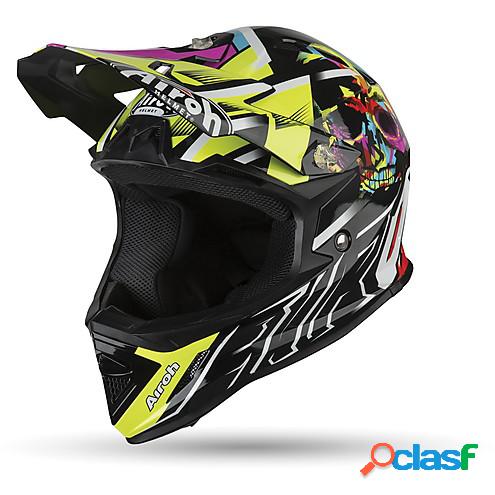 Casco cross bambino Airoh Archer Mistery Nero Giallo Viola