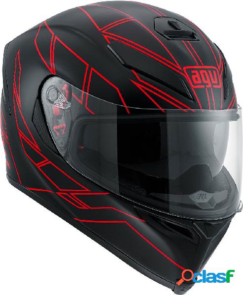 Casco integrale Agv GT K-5 S Multi Hero in fibra nero rosso
