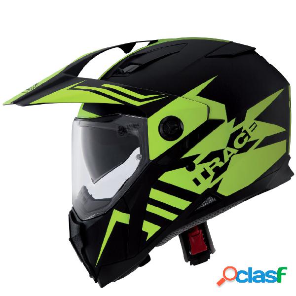 Casco integrale Caberg Xtrace Lux Nero Opaco Giallo Fluo