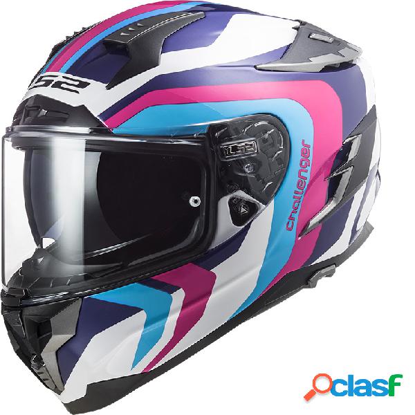 Casco integrale LS2 FF327 CHALLENGER GALACTIC in fibra