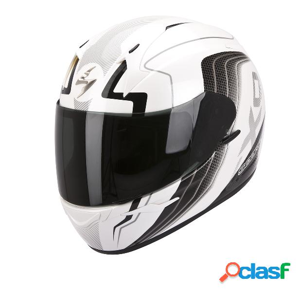 Casco integrale Scorpion Exo 410 Air Altus bianco perla nero