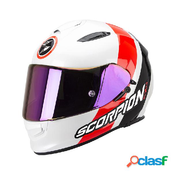 Casco integrale Scorpion Exo 510 Air Hero Bianco Rosso Nero
