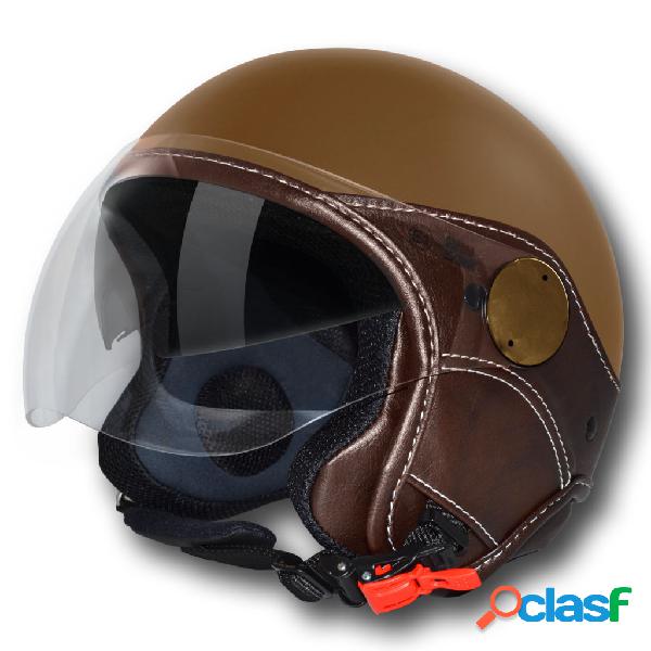 Casco jet LS Trendy Vision Doppia Visiera marrone genesi