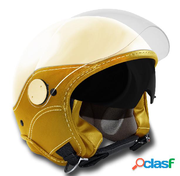 Casco jet LS Trendy Vision Doppia Visiera panna