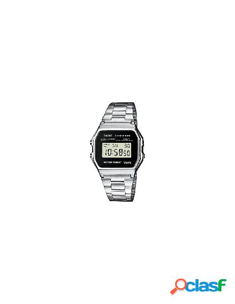 Casio - orologio casio a158wea 1ef vintage iconic silver e