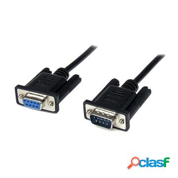 Cavo seriale null modem db9 rs232 nero 1 m - f/m