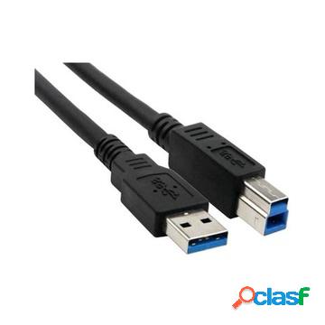 Cavo usb 3.0 da tipo a maschio a tipo b maschio di 2 metri