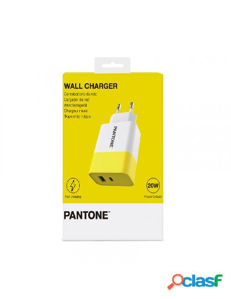 Celly charger red pantone 20w usba usbc amar pt-pdac02y