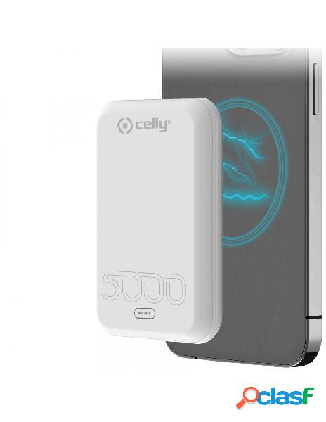 Celly power bank competible magcharge 5a white