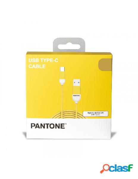Celly usb to usbc pantone yellow cable pt-tc001-5y