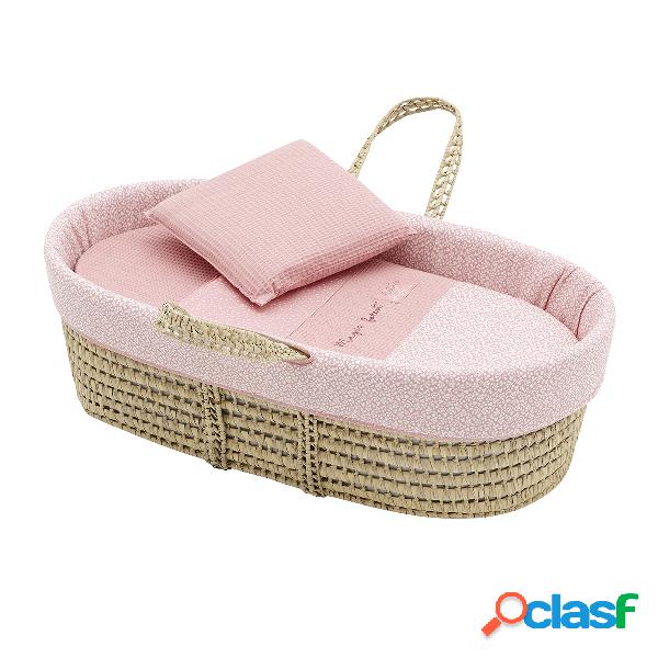 Cestone Palma Foderato Une Forest Rosa 39X80X25 Cm