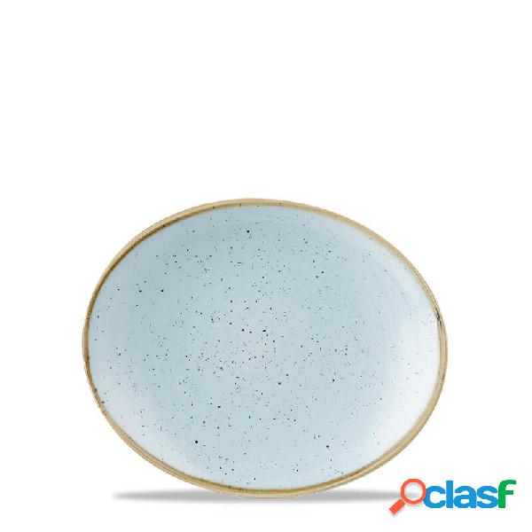 Churchill Stonecast Duck Egg Blue Vassoio Ovale Cm 19,2 x