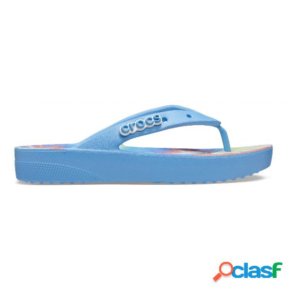 Classic platform tie dye flip w