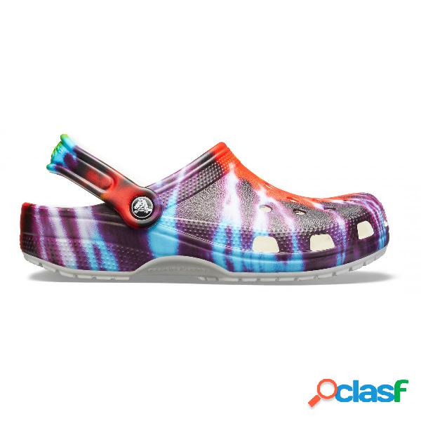 Classic tie dye graphic clog