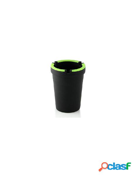 Cme - posacenere cme autoestinguente nero e verde fluo