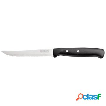 Coltello bistecca premium 10.5 cm nero 6 pz