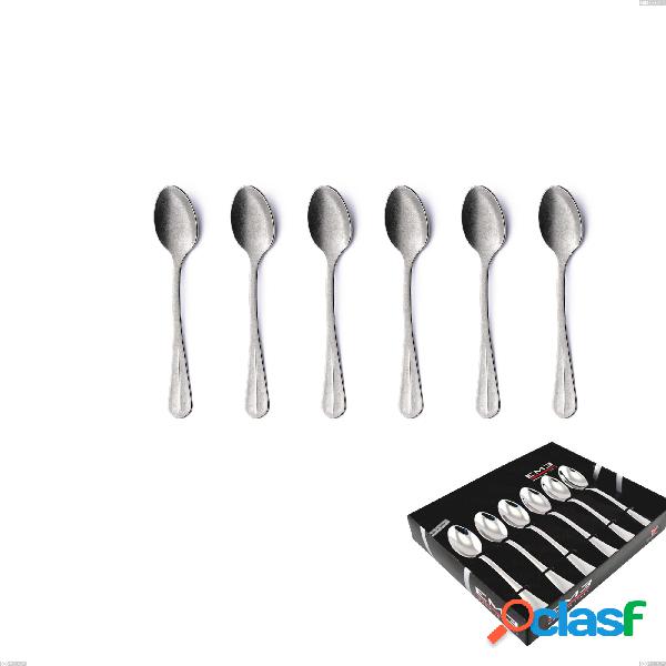 Confezione vetrina 6 pezzi caffè Royal Retro, Acciaio inox