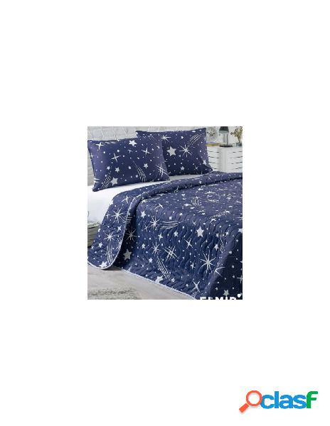 Cotton box - trapuntino singolo in misto cotone big star blu