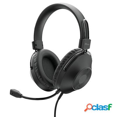 Cuffie con microfono Trust HS-250 over-ear USB nero