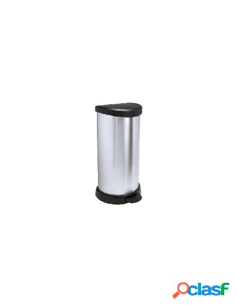 Curver - pattumiera curver k181125kd88kk deco bin silver