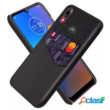 Custodia KSQ Motorola Moto E6 Plus con tasca per carte -