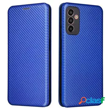Custodia a Flip per Samsung Galaxy M13 - Fibra di Carbonio -
