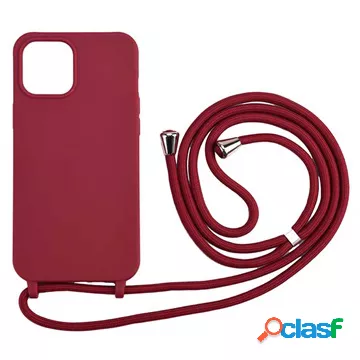 Custodia in TPU per iPhone 12/12 Pro serie collana - rossa