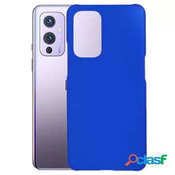 Custodia in plastica gommata OnePlus 9 - blu