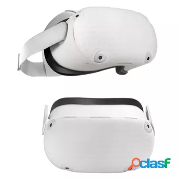 Custodia in silicone per cuffie Oculus Quest 2 VR - bianca