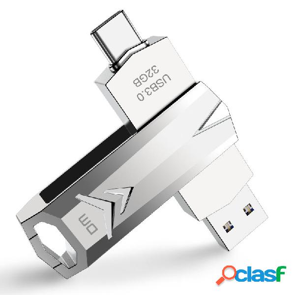 DM PD098 USB3.0&Type-C Flash Drive Pendrive ad alta