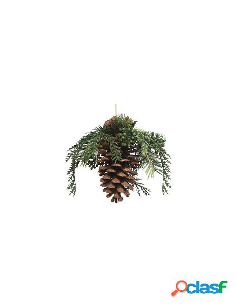 Deco hanger natural pinecone, colour: green/colour(s), size: