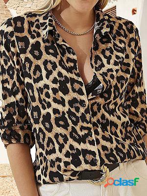 Digital Printed Long Sleeve Blouses