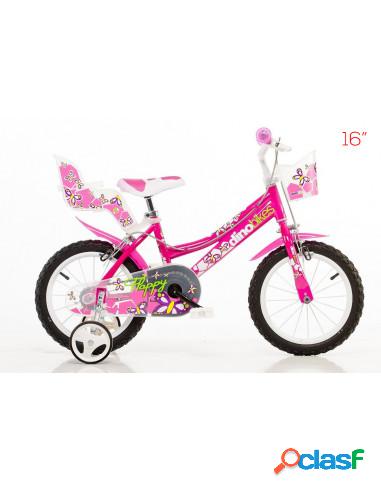 Dino Bikes - Bici 16" Girl Omme Gonfiabili 2 Freni