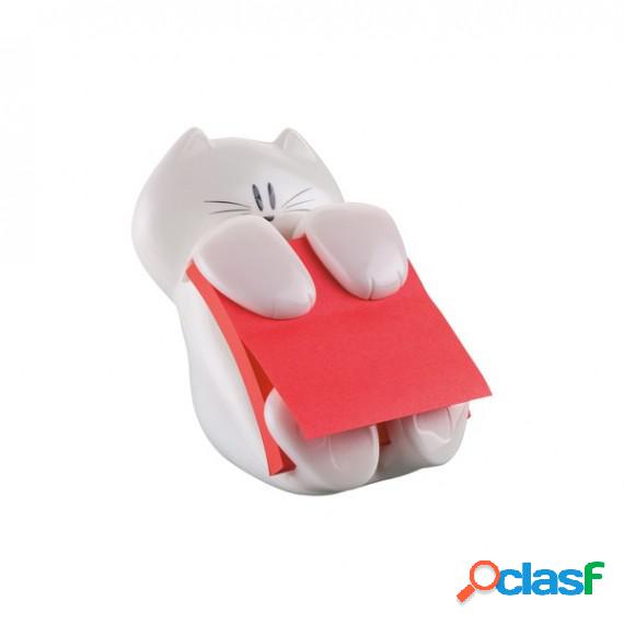 Dispenser gatto bianco + ricarica Post it Super Sticky Z