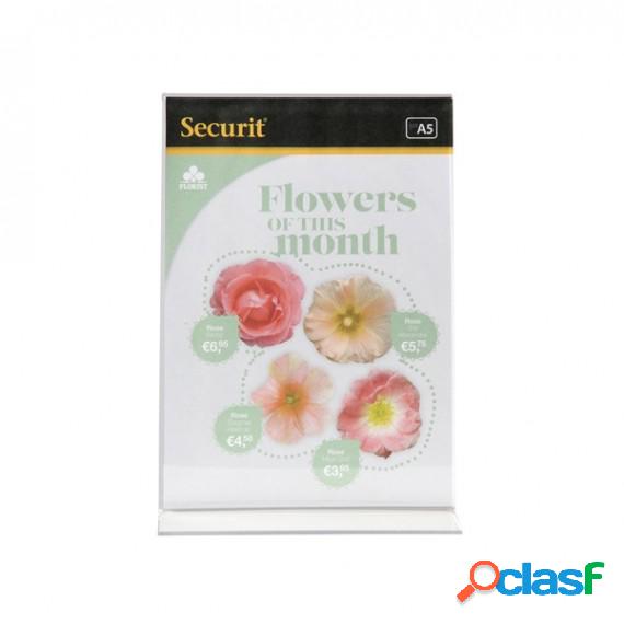 Display PortamenU a T - 15x21 cm (A5) - Securit