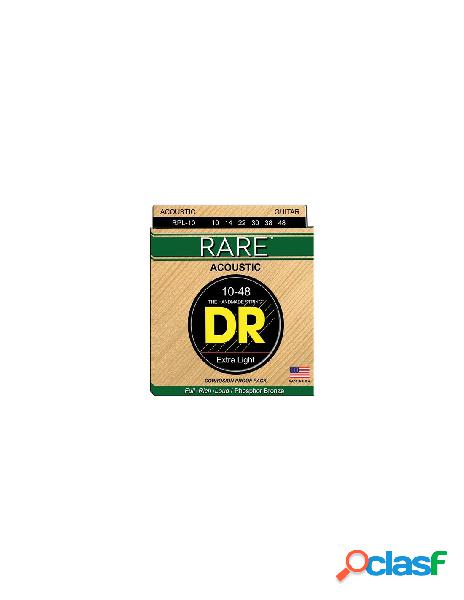 Dr - muta corde chitarra acustica dr rpl 10 rare extra light