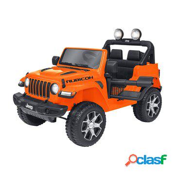 E-spidko auto elettrica jeep wrangler rubicon arancione