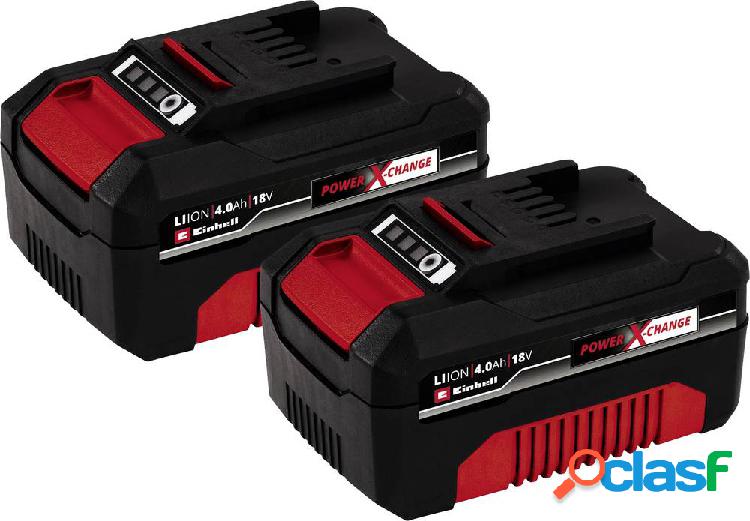 Einhell PXC-Twinpack 4 Ah Power X-Change 4511489 Batteria