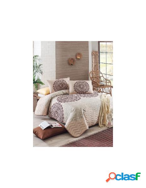 Eponj home - eponj home copriletto trapuntato beige/marrone