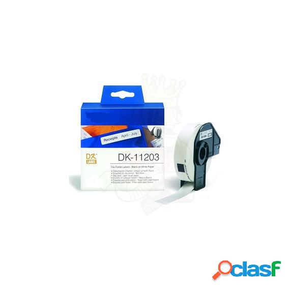 Etichette Dk11203 17Mmx87Mm Compatibili Bianche Rotolo Da