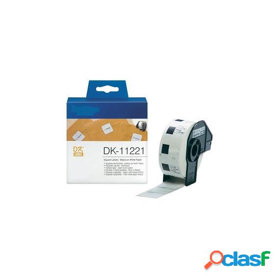 Etichette Dk11221 23Mmx23Mm Compatibili Bianche Rotolo Da
