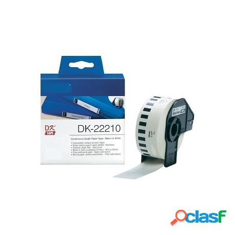 Etichette Dk22210 29Mmx30.48Metri Compatibili Bianche Rotolo