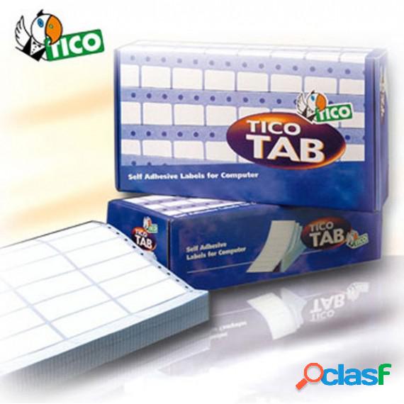 Etichette a modulo continuo Tico TAB 1 - 72x23,5 mm - corsia