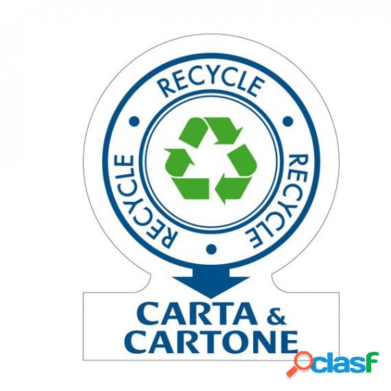 Etichette per raccolta differenziata CARTA - 141 x 110 mm -